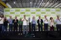 Governador Carlos Massa Ratinho Junior e o secretário de Indústria, Comércio e Serviços, Ricardo Barros,  na inauguração da nova planta industrial da Cimflex, em Maringá.