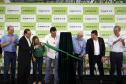 Governador Carlos Massa Ratinho Junior e o secretário de Indústria, Comércio e Serviços, Ricardo Barros,  na inauguração da nova planta industrial da Cimflex, em Maringá.