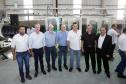 Governador Carlos Massa Ratinho Junior e o secretário de Indústria, Comércio e Serviços, Ricardo Barros,  na inauguração da nova planta industrial da Cimflex, em Maringá.