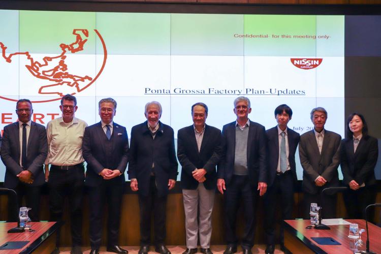 Obras da nova fábrica da Nissin em Ponta Grossa avançam