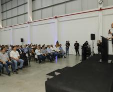 O governador Carlos Massa Ratinho Junior participou da ampliação da LightSweet em Marialva
