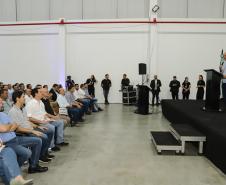 O governador Carlos Massa Ratinho Junior participou da ampliação da LightSweet em Marialva