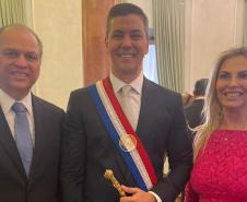 Comitiva do Paraná participa da posse do presidente do Paraguai para estreitar ainda mais relação bilateral