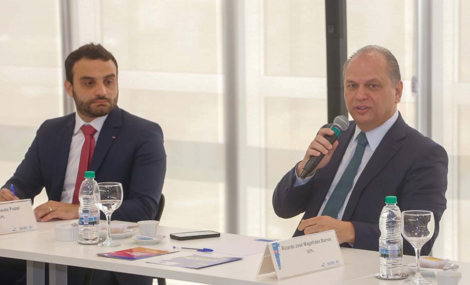 Secretário estadual de Indústria, Comércio e Serviços, Ricardo Barros, toma posse no assento do Governo do Paraná no Conselho Deliberativo do Sebrae-PR. Foto: Seic