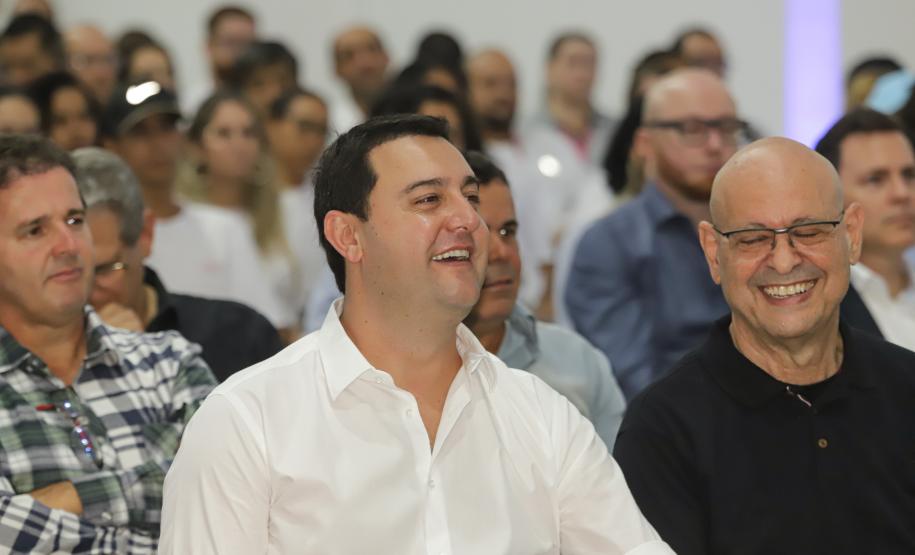 O governador Carlos Massa Ratinho Junior participou da ampliação da LightSweet em Marialva