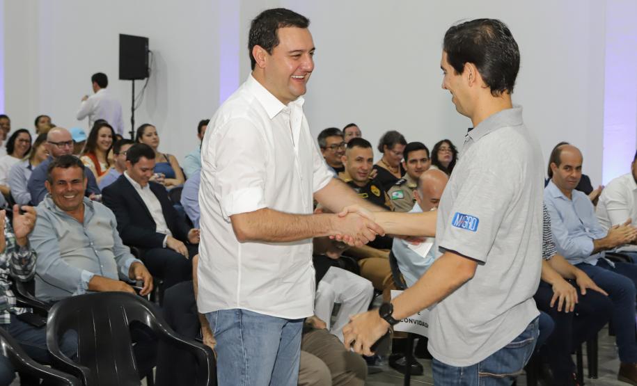 O governador Carlos Massa Ratinho Junior participou da ampliação da LightSweet em Marialva