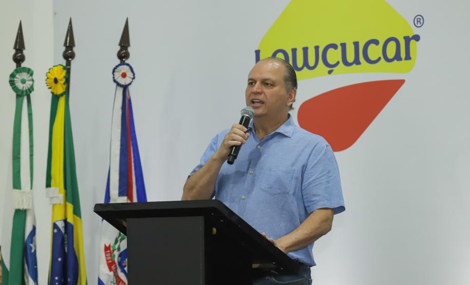 Secretário de Indústria, Comércio e Serviços Ricardo Barros participou da ampliação da LightSweet em Marialva