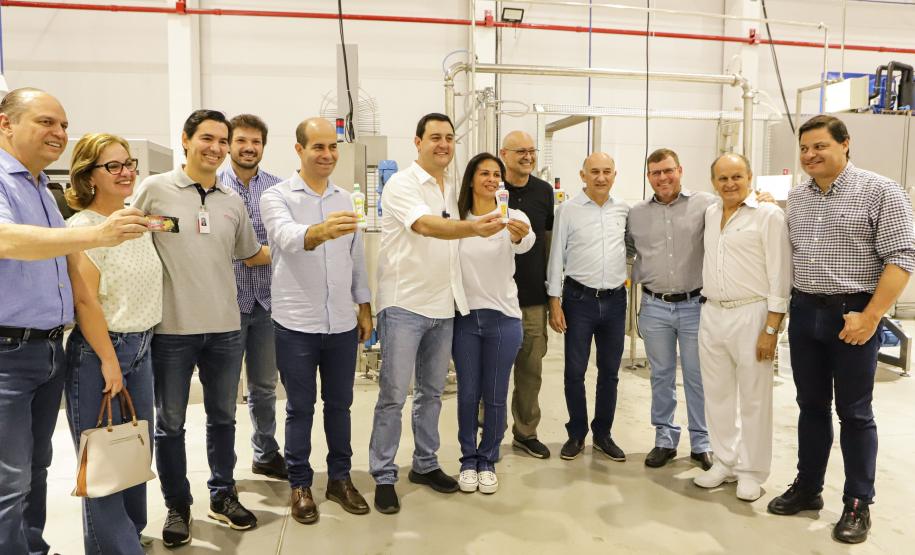 O governador Carlos Massa Ratinho Junior participou da ampliação da LightSweet em Marialva