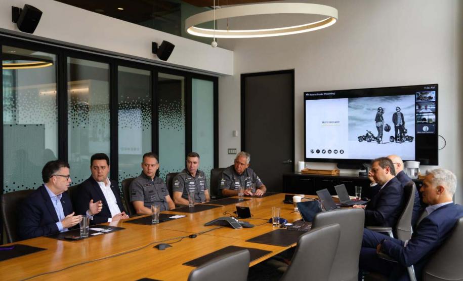 Governador apresenta vocações do Paraná à BRP, uma das principais empresas do Canadá