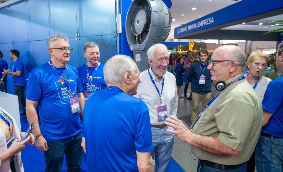 Vice-governador Darci Piana na Feira do Empreendedor do Sebrae.