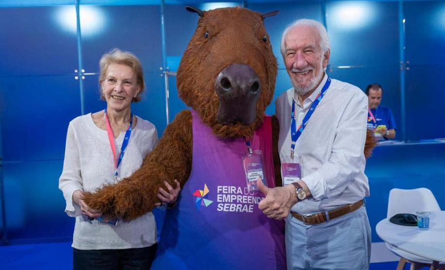 Vice-governador Darci Piana na Feira do Empreendedor do Sebrae.