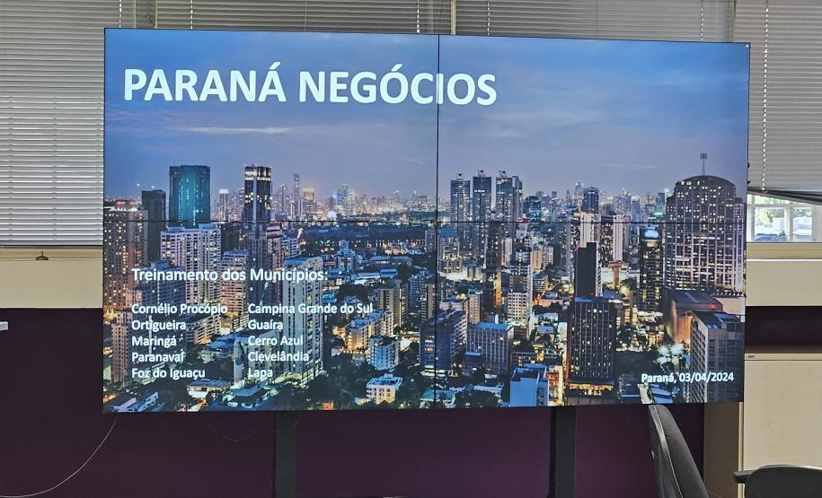 SEIC participa de capacitação do programa Paraná Negócios