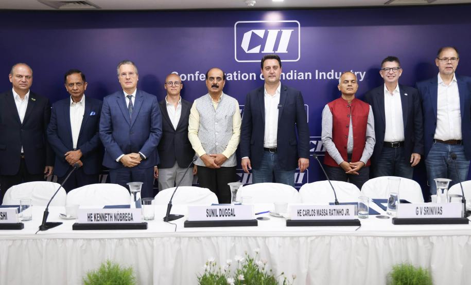 Governador apresenta potenciais do Paraná à Confederação Industrial da Índia