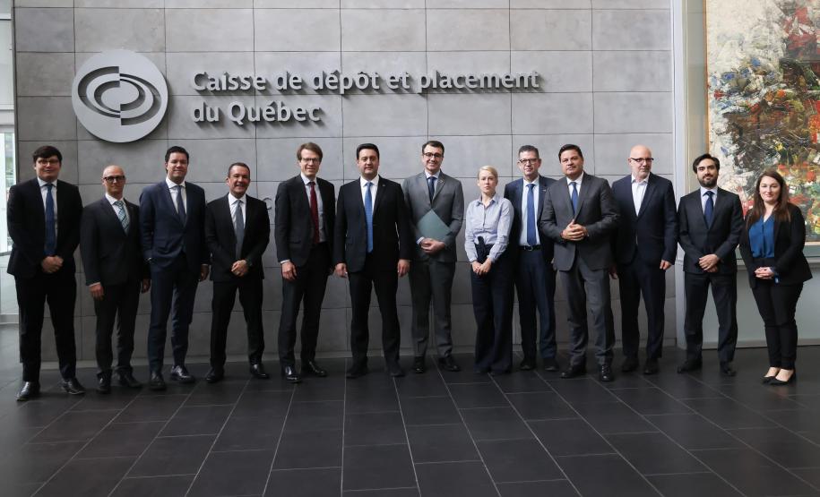 Ratinho Junior apresenta projetos do Paraná a fundo de investimento canadense