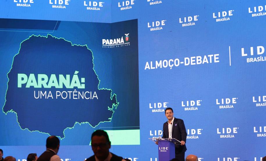 Em Brasília, Ratinho Junior apresenta potenciais do Paraná a líderes empresariais